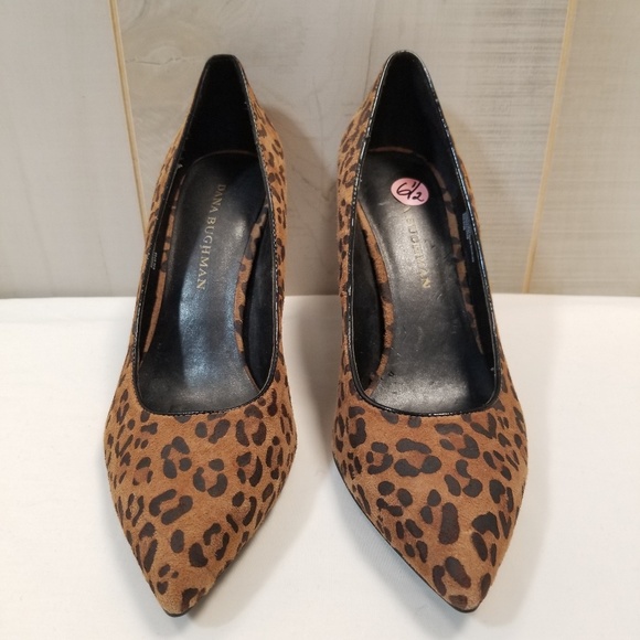Dana Buchman Katarina Cheetah Suede Heels 6.5 - Picture 2 of 6